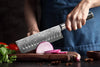 7-Inch VG10 Damascus Steel Chef Knife Set - Sharp Japanese Kitchen Knives