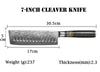 7-Inch VG10 Damascus Steel Chef Knife Set - Sharp Japanese Kitchen Knives