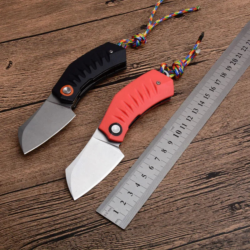 Small Folding 440C Satin Tanto for outdoor hunting